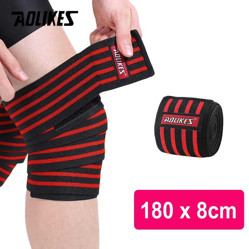 Fitness Knee Pressurized Straps (1 pcs, 2 m x 8 cm)