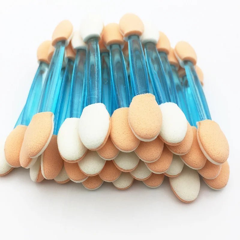 Wellness Makeup Disposable Eyeshadow Brush Dual Sided 5/50 Pieces