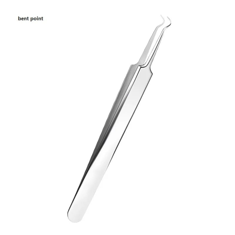 Health care products Acne Blackhead Remover Needle Stainless-Steel anti-allergic tweezers material 1 piece offers Bent point tool shown