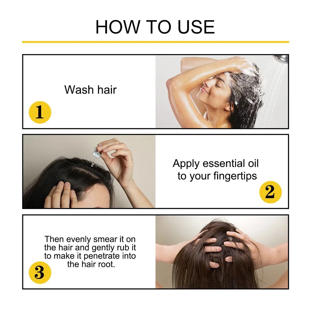 Health care products Hair Growth Massage Comb EMS RF Electric How to use 3 steps Picture
