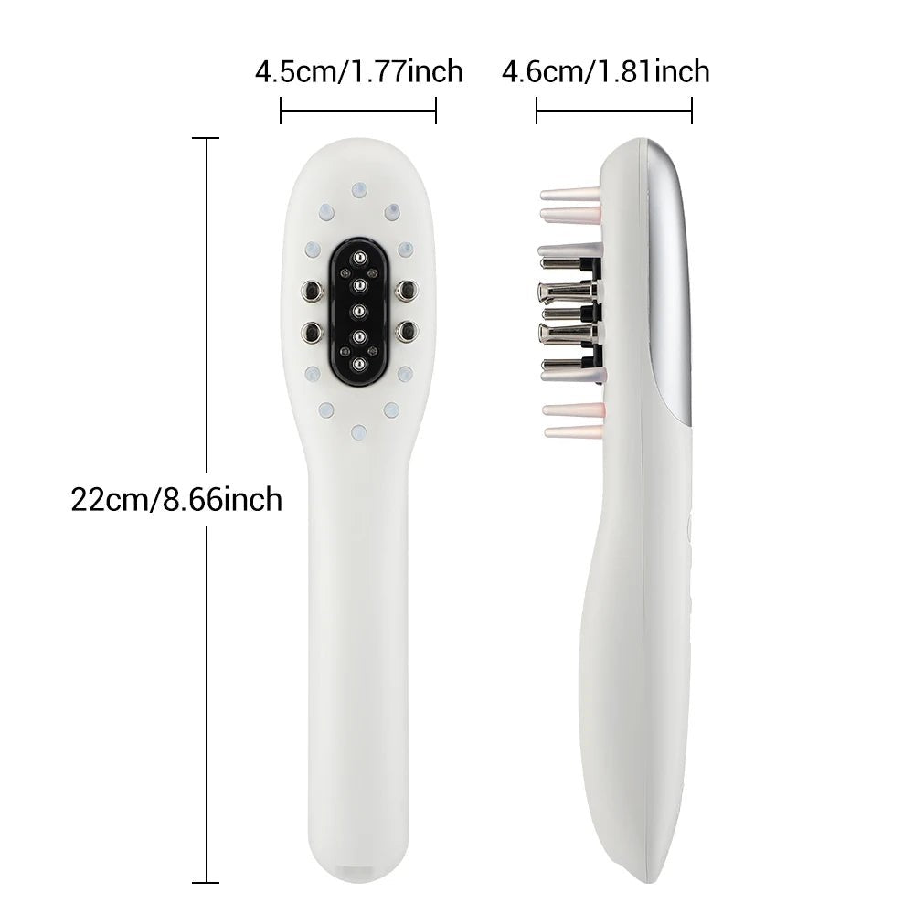 Health care products Hair Growth Massage Comb EMS RF Electric Parameters sizes