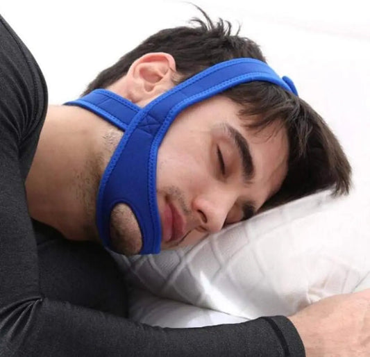Free Picture of a man wearing a snoring belt - Blog: 10 Really Effective United Kingdom's Ways to Stop Snoring.