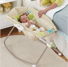 Free picture of a baby sleeping in a rockchair Blog: Thoughts on Methods for Putting a Baby to Sleep