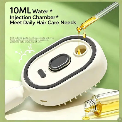 3-in-1 Electric Spray Scalp Massage Comb with Essential Oil Mist