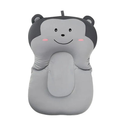 Wellness Foldable Baby Bath tub Seat Support Mat Grey Colour Monky shape