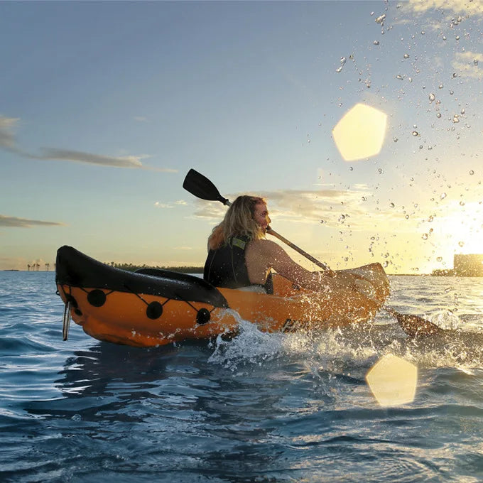 Self-Inflatable Kayak Fishing Boat  (Size 321 x 88 cm)