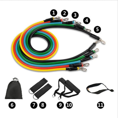 Fitness Yoga Resistance Tube Bands Set (100 lbs)