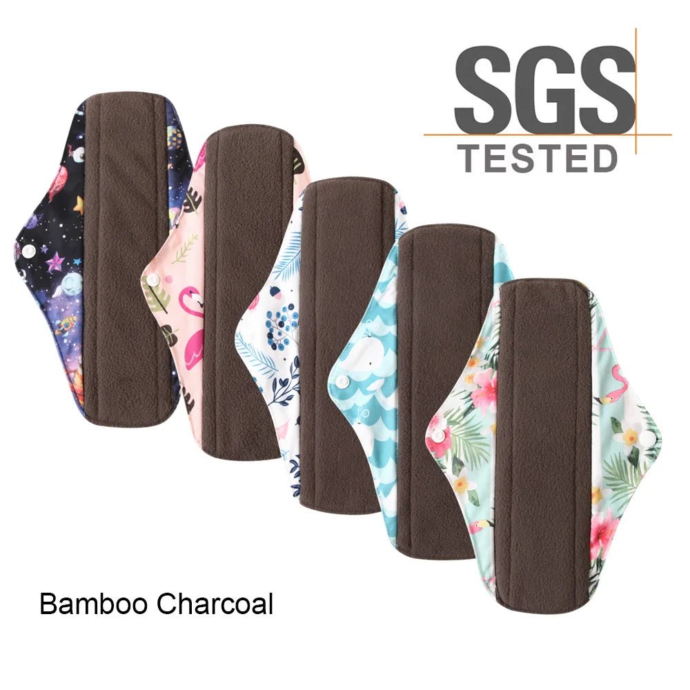 Personal Health Care Reusable Menstrual Pads Bamboo Charcoal Fibre