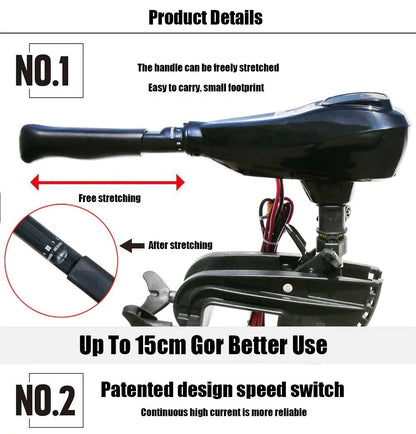 Solar Marine Kayak Propeller (12 Volts)