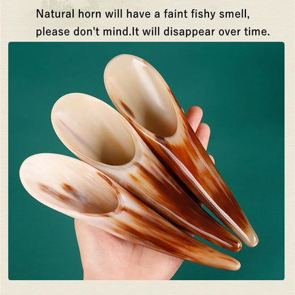 Natural Ox Horn Geisha Massager Scraping