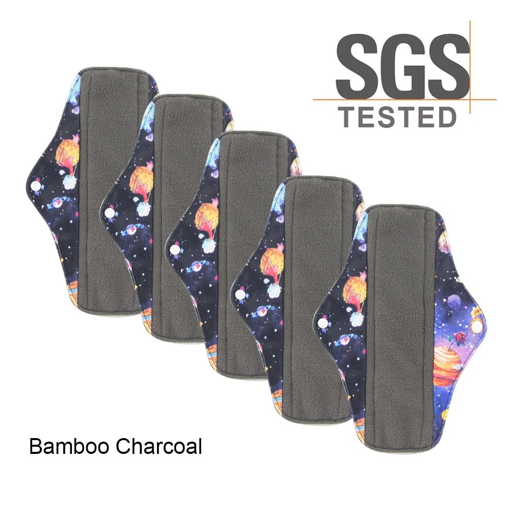 Personal Health Care Reusable Menstrual Pads Bamboo Charcoal Fibre