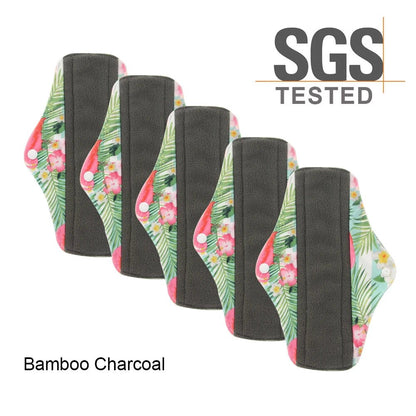 Personal Health Care Reusable Menstrual Pads Bamboo Charcoal Fibre