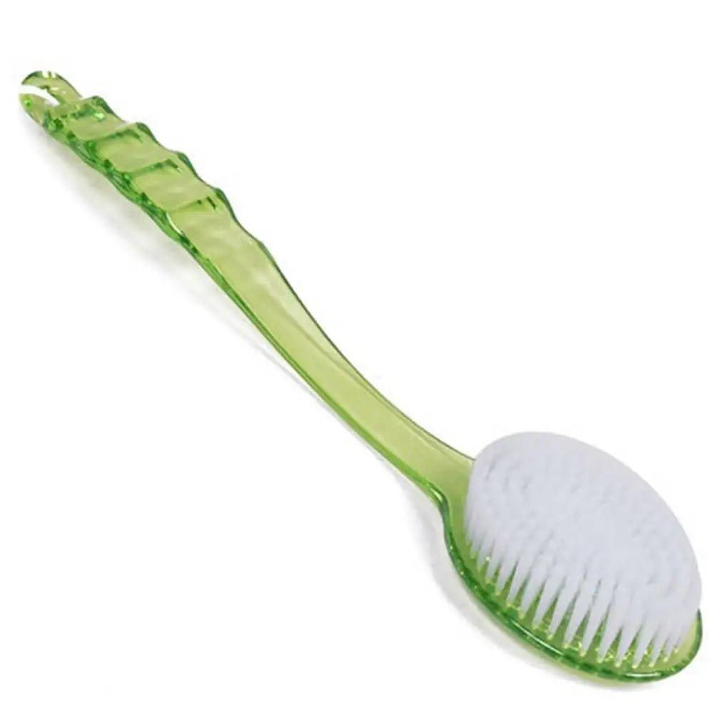 Wellness Long Handled Bath Shower Brush - Green Colour Brush
