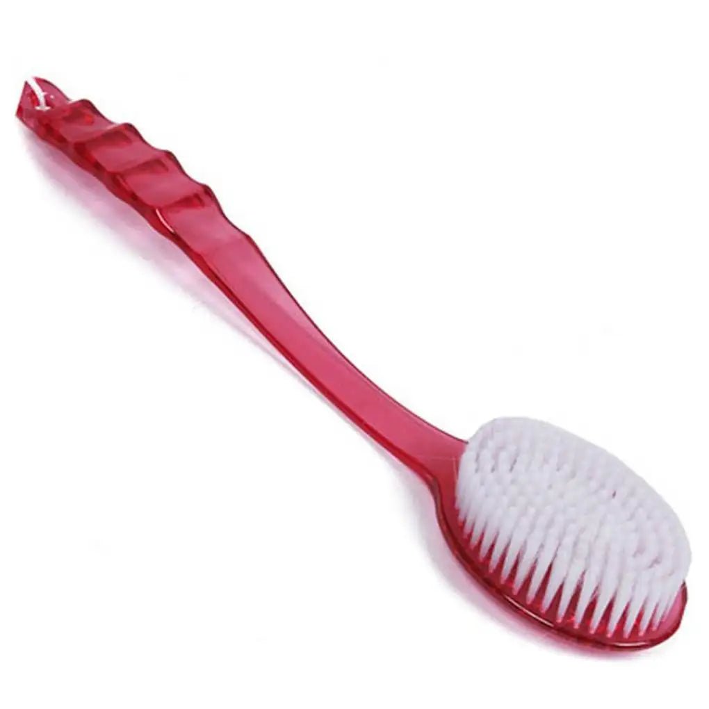 Wellness Long Handled Bath Shower Brush - Red Colour Brush