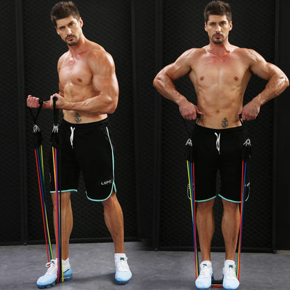 Fitness Yoga Resistance Tube Bands Set (100 lbs)