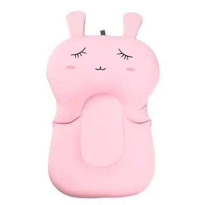 Wellness Foldable Baby Bath tub Seat Support Mat Pink Colour