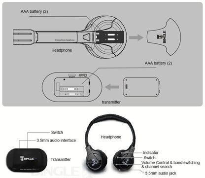 Headsets Extra Bass Home Theatre