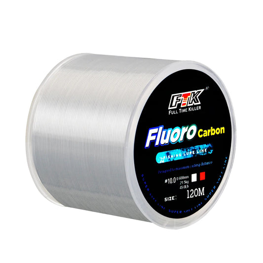 Fluorocarbon Fibre Fishing Line 120 m (0.20 mm to 0.60 mm or 7.15 to 45 Pounds)