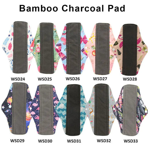 Personal Health Care Reusable Menstrual Pads Bamboo Charcoal Fibre