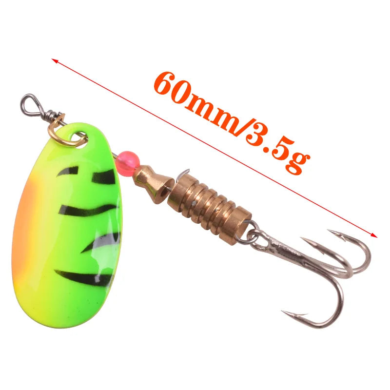 Fishing Wobblers Trout Metal Spoon Spinners Lures (1Piece 3.5 g to 5.5 g)