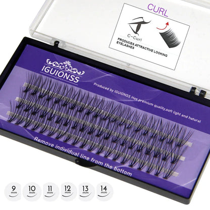Eyelash Extension Make up IGUIONSS Super Cluster