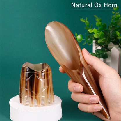 Natural Ox Horn Geisha Massager Scraping