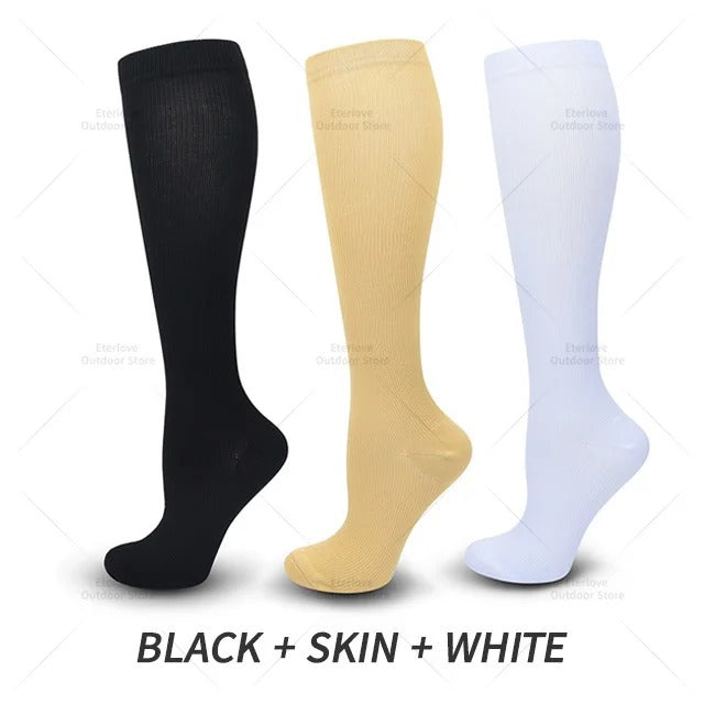 Compression Socks Unisex (3 Pairs/Lot)