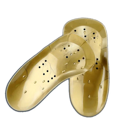 Personal-healt-care-foot-magnetic-insole-picture-of-two-product-insole-gold-colour