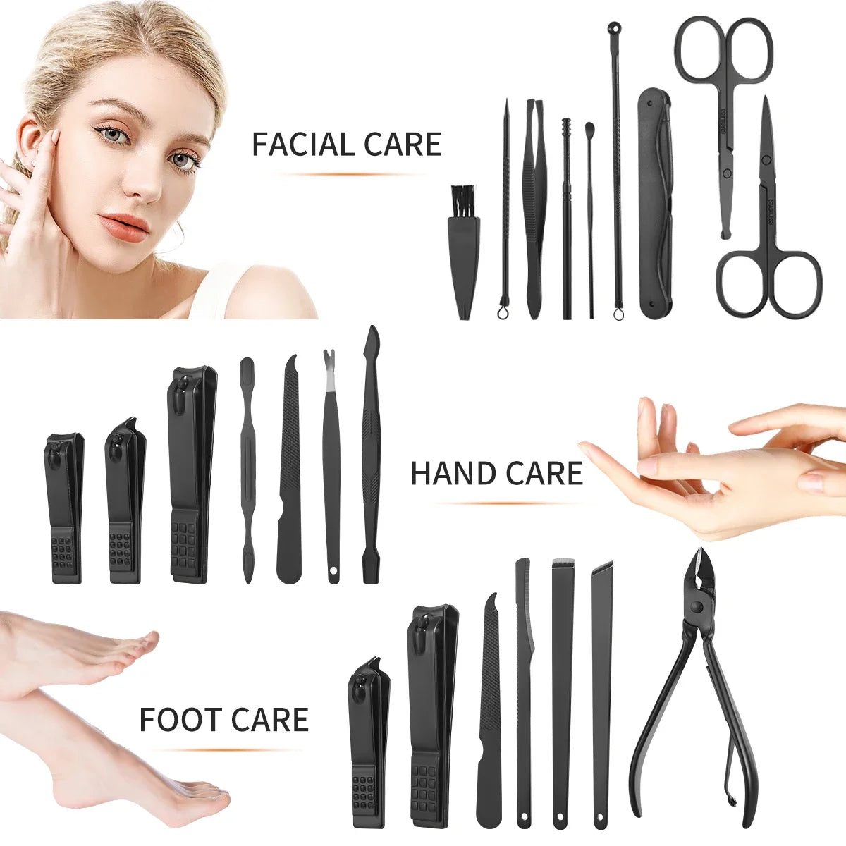 Professional Stainless Steel Manicure and Pedicure Knife Set