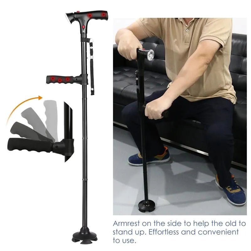 Health care products Strong Telescopic Folding Elder Cane