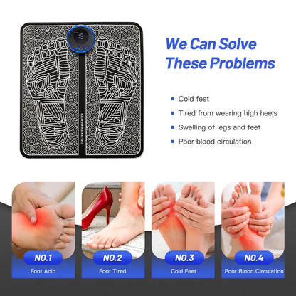 Electric EMS Foot Massager + Pad