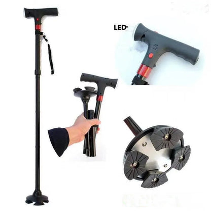 Health care products Strong Telescopic Folding Elder Cane
