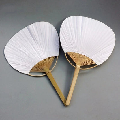 White Paddle Fan (24 Pieces/Set)