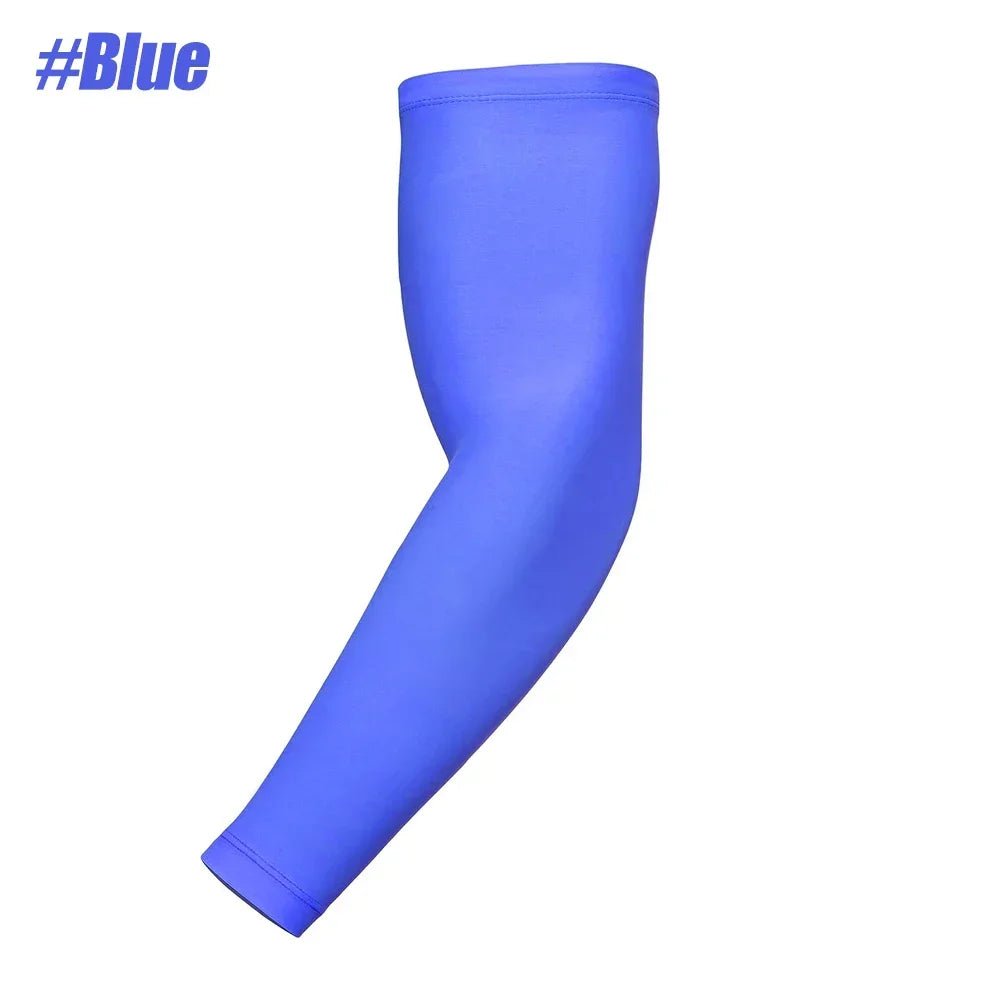 Gym Fitness Accessories Unisex Compression Arm Sleeve Blue Colour
