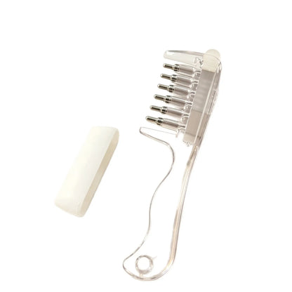Hair Oil Applicator Comb with Scalp Massager – Built-In Liquid Reservoir & Rolling Metal Teeth