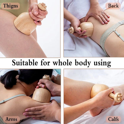 Massage Therapy Wooden Geisha Massager Scraper 