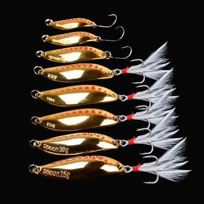 Fishing Metal Spinners Spoon Lures (2.5 to 30 g)