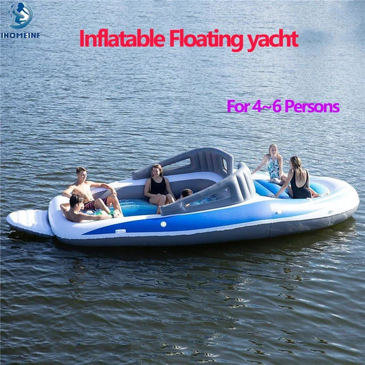 Big Inflatable Floating Yacht for 4~6 Persons