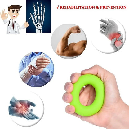 Fitness Silicone Hand Fingers Expander Yellow Colour