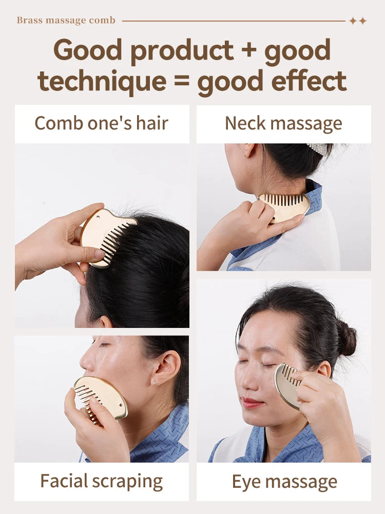 Geisha Cooper half moon comb