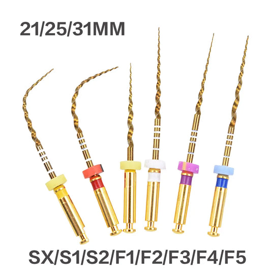 Nickel titanium flexible files 21/25 mm
