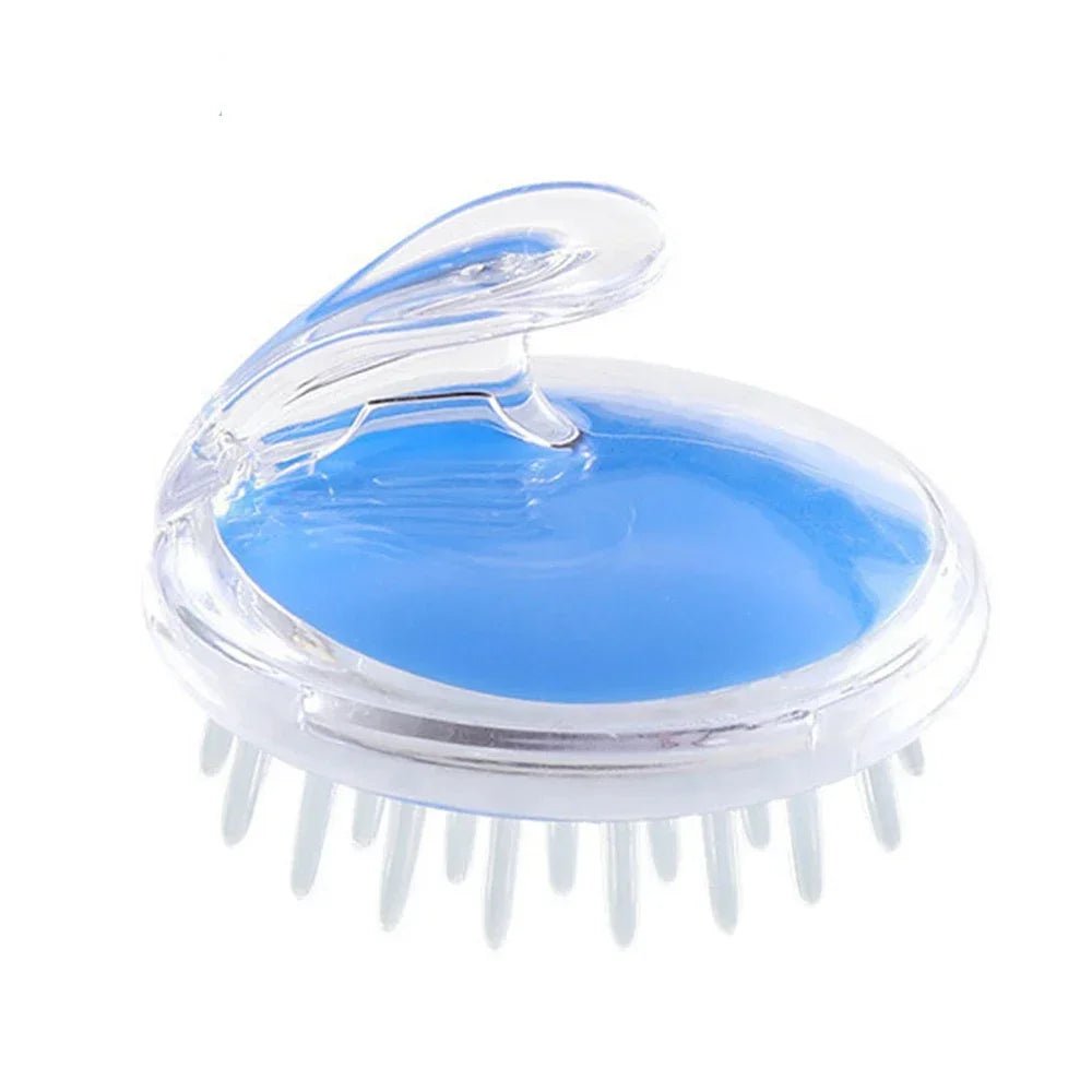 Personal Health Care Geisha Silicone Scalp Massager Brush Blue Colour