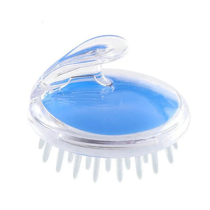 Personal Health Care Geisha Silicone Scalp Massager Brush Blue Colour