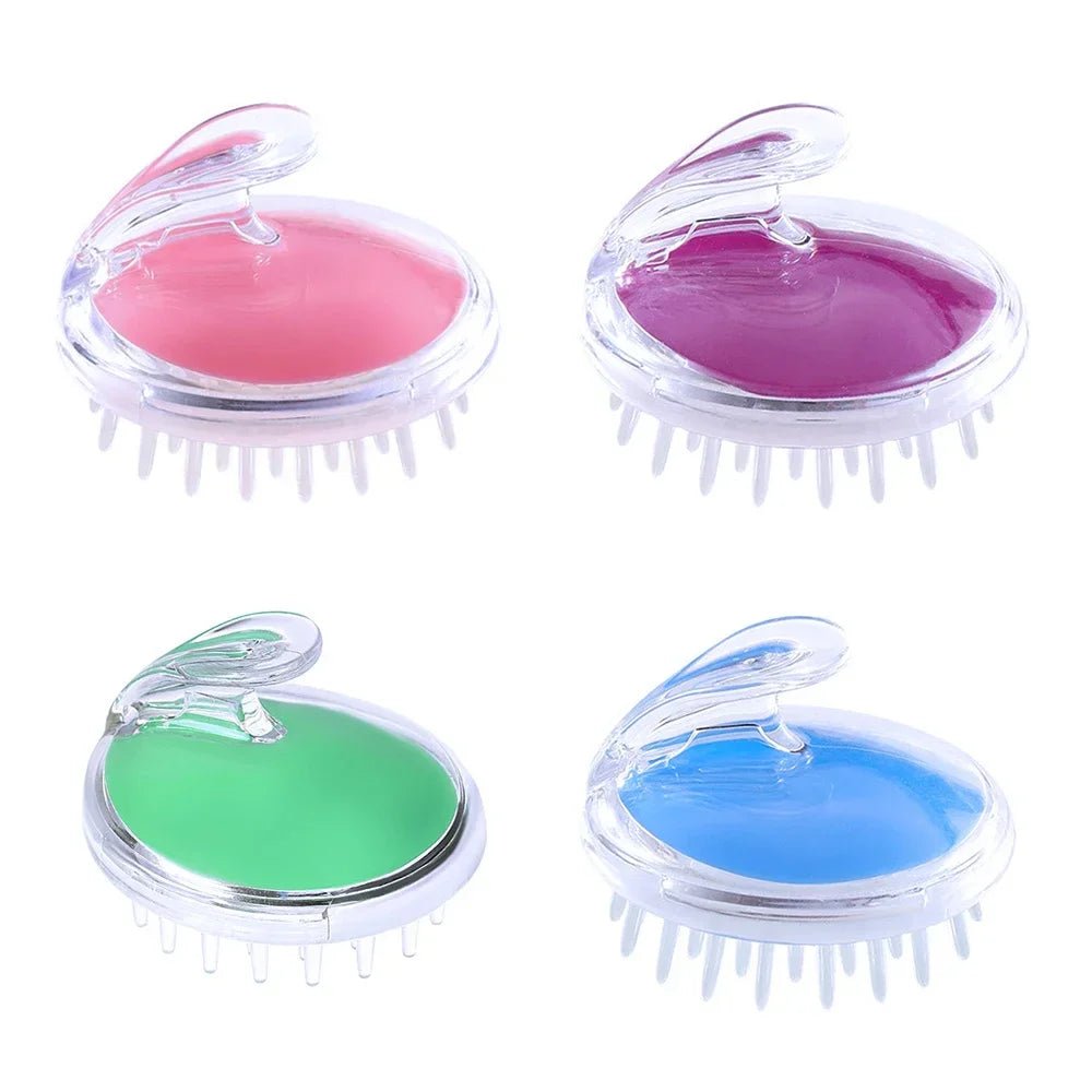 Personal Health Care Geisha Silicone Scalp Massager Brush, all four colours shown