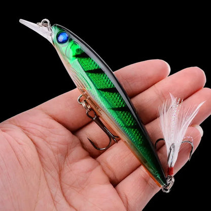 Japanese Laser Minnow Fishing Lure (9 cm, 7.5 g/ 11 cm, 13 g)