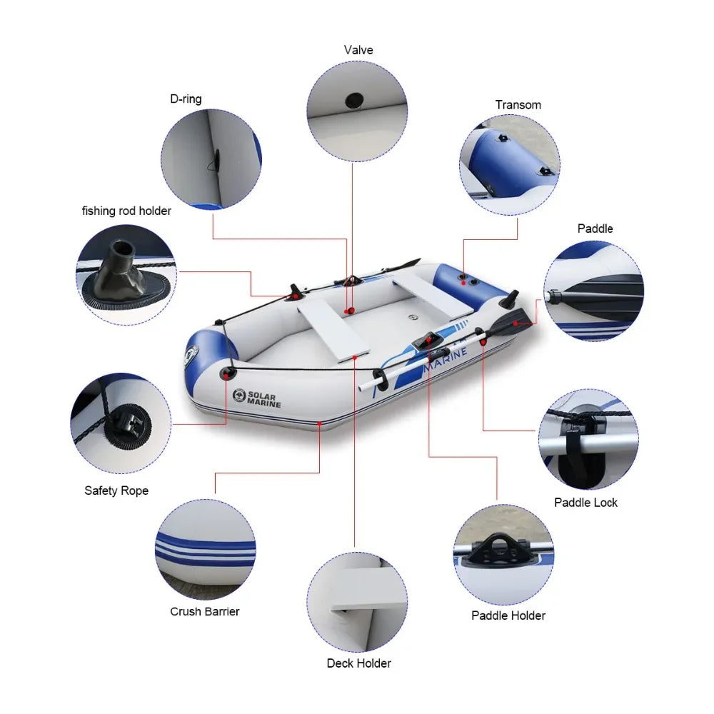 Fishing Inflatable Boat with Electric Motor Set (1 to 5 Persons)