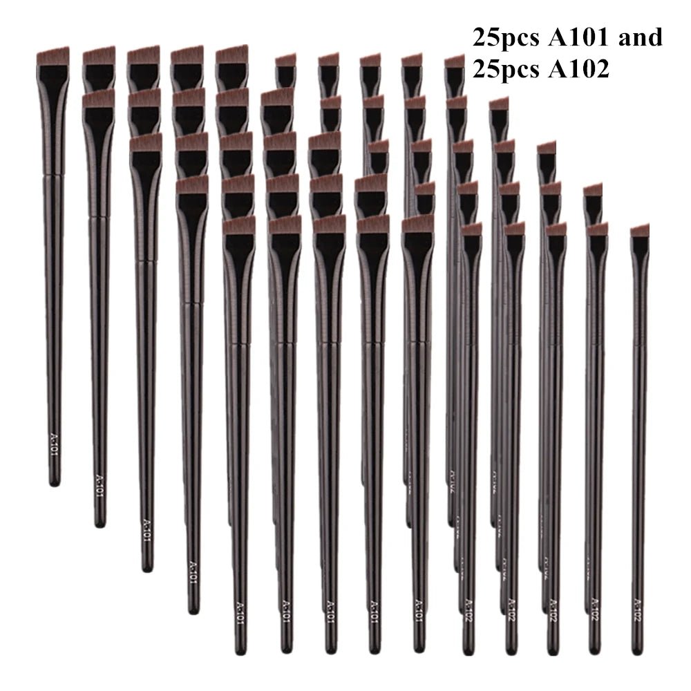 Wellness Professional Super Thin Brow Contour Eyebrow Eyeliner Brush  (5/10/20/50 Pieces)