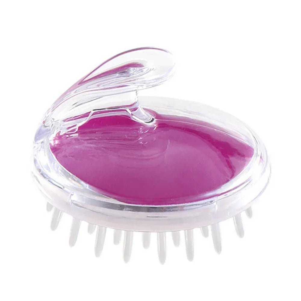 Personal Health Care Geisha Silicone Scalp Massager Brush Purple Colour