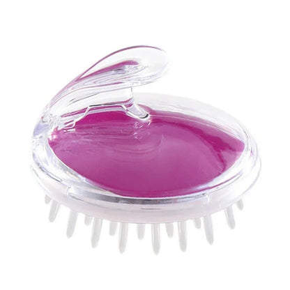 Personal Health Care Geisha Silicone Scalp Massager Brush Purple Colour