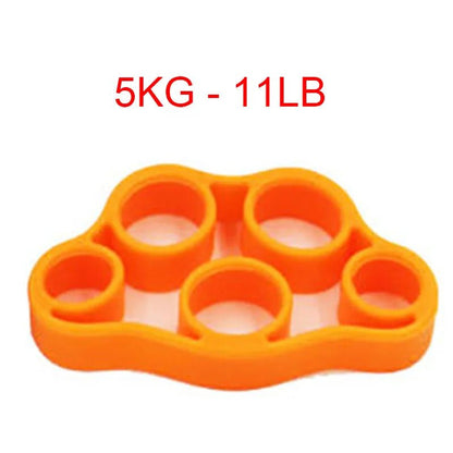 Fitness Silicone Hand Fingers Expander Orange Colour